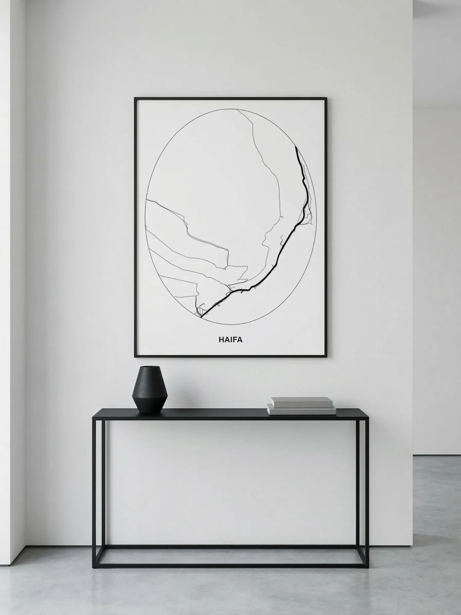 Architect theme poster — navy blue trails