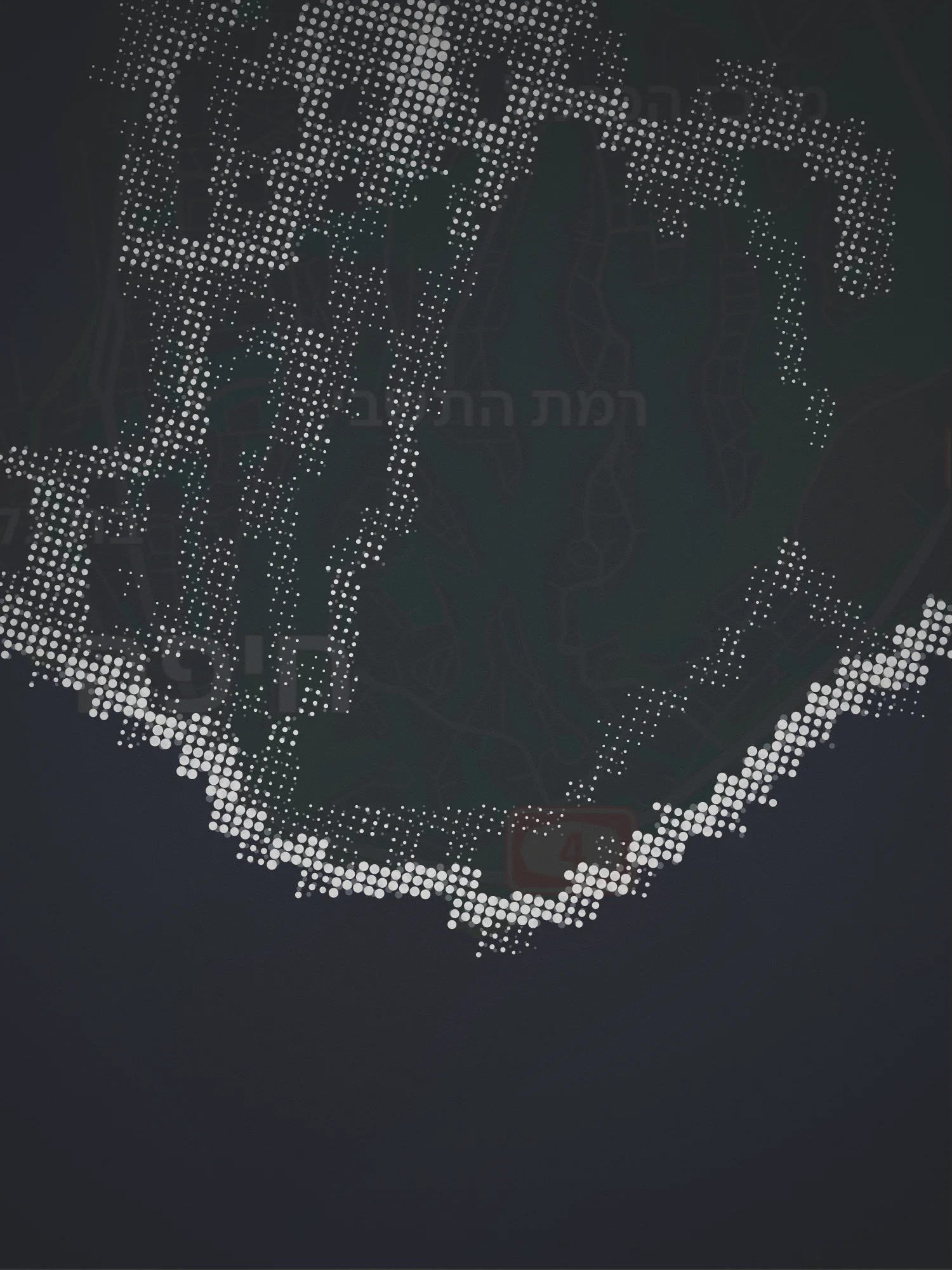 Halftone filter — dot-matrix print style